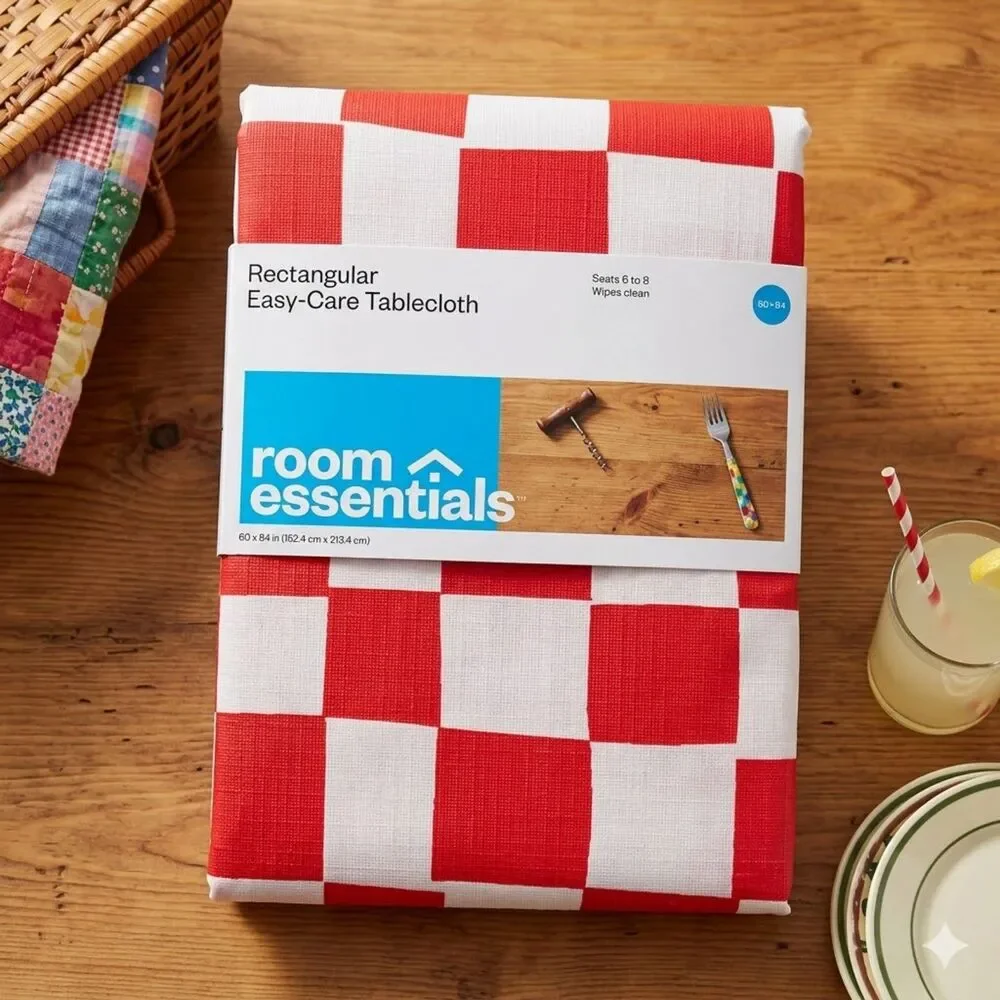 Bring Retro Charm to Your Dining with this Room Essentials Tablecloth!
